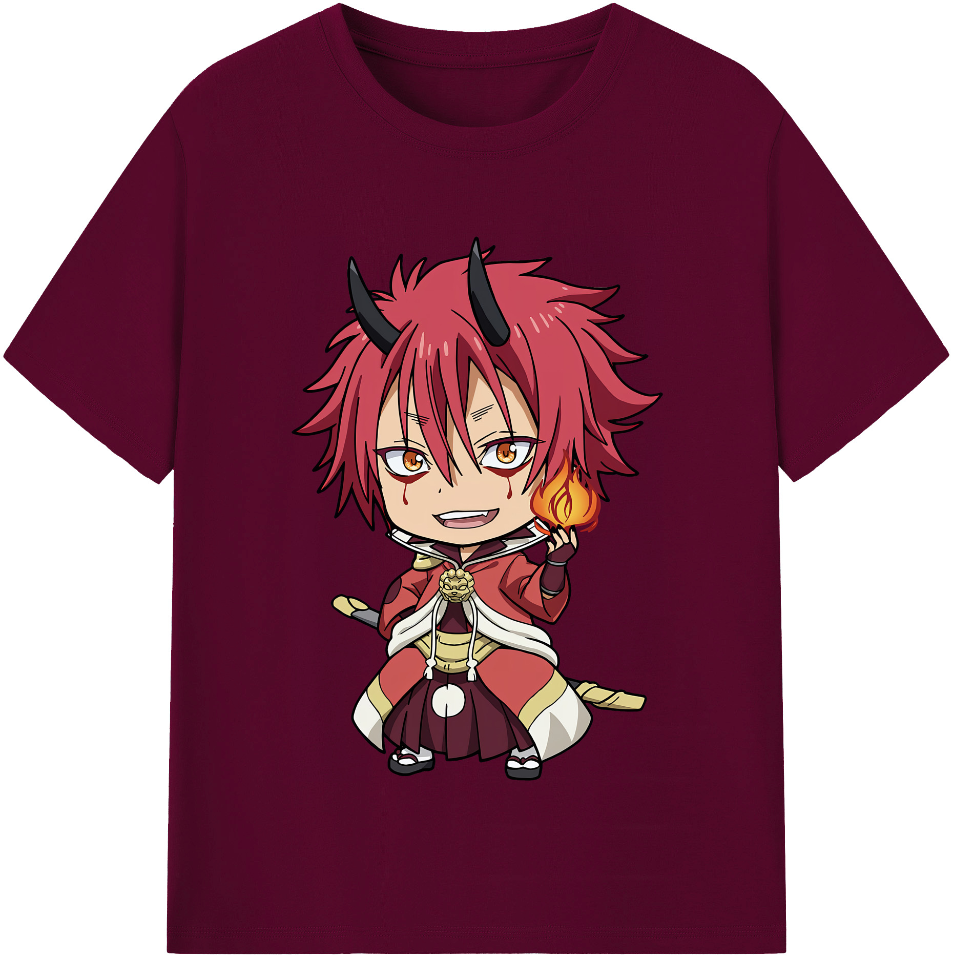 （画像用） 転スラ Regarding Reincarnated to Slime レディースカジュアルプリントTシャツ（綿100％）